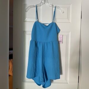 NWT open back romper